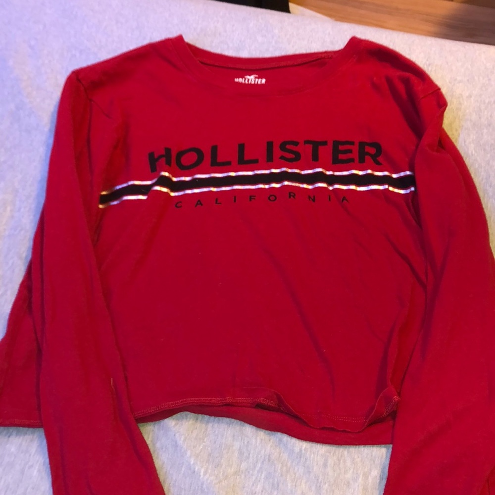 red long sleeve shirt from hollister